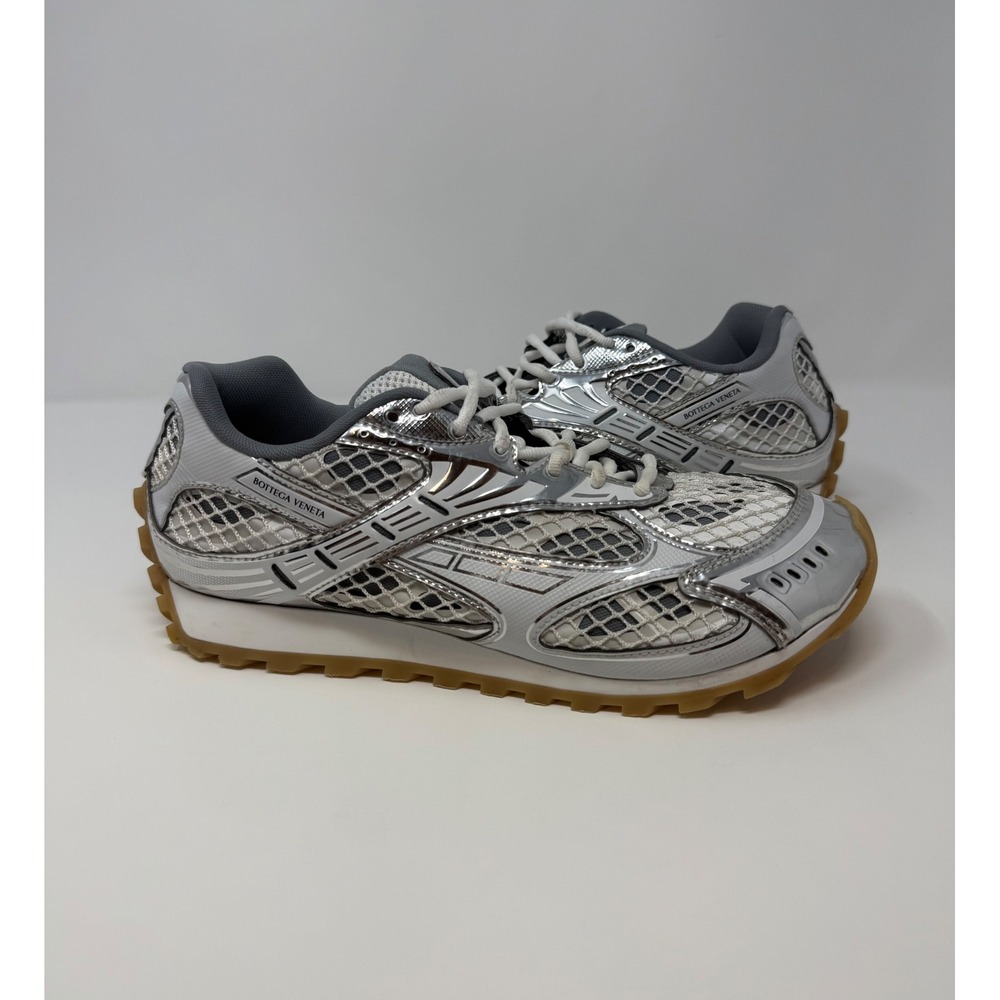 Bottega Veneta Orbit Sneaker White/Silver Size 9 US 42 EU